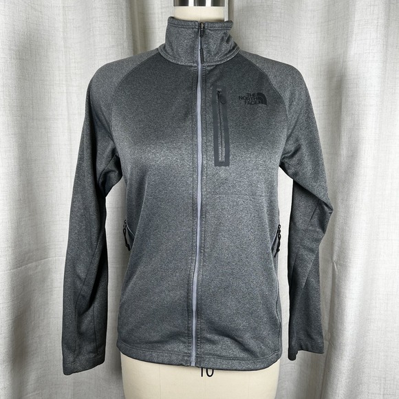 The North Face Mens Small Canyonlands Sweatshirt Hooded Jacket Gray Full Zip - Picture 1 of 14